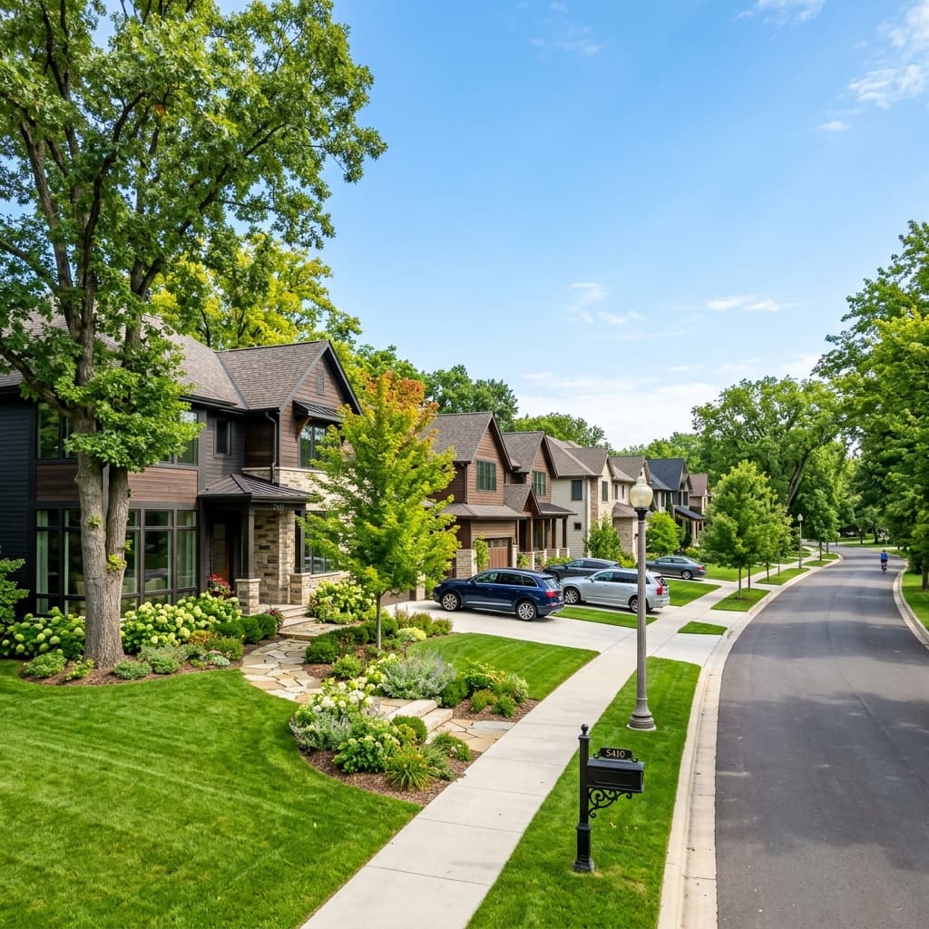 Beautiful Wisconsin suburban homes and neighborhood - MadCity Home Loans Mortgage Strategies