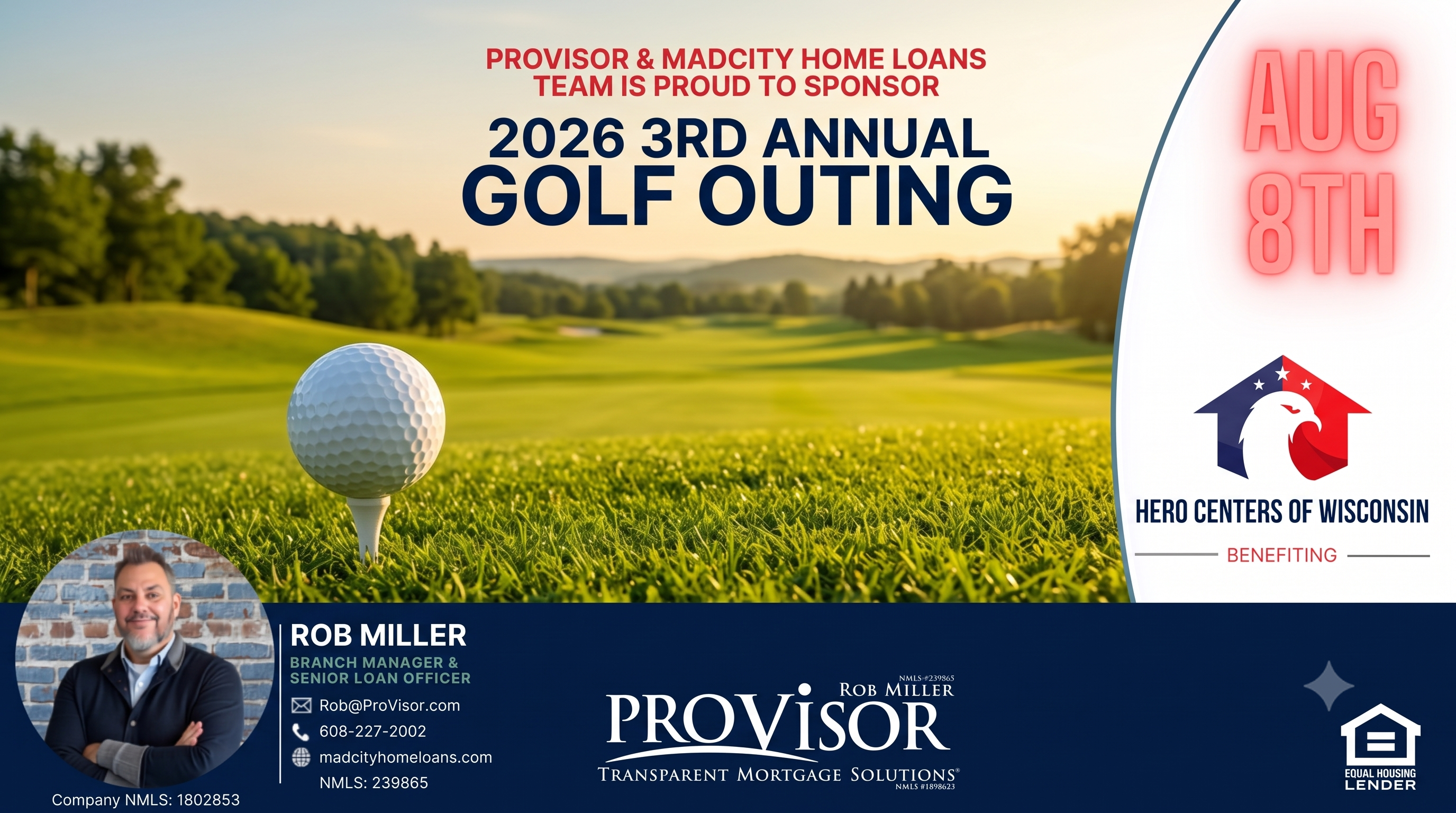 Fore Our Heroes: 2026 3rd Annual Golf Outing Benefiting Hero Centers of Wisconsin - MadCity Home Loans Resource Fore Our Heroes: 2026 3rd Annual Golf Outing Benefiting Hero Centers of Wisconsin - MadCity Home Loans Resource